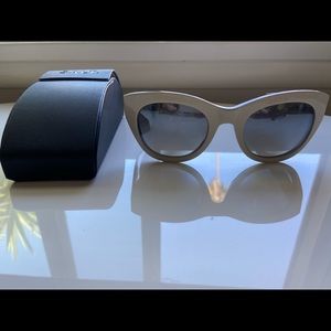 Salt Cat Eye Sunglasses with silver mirrored lens